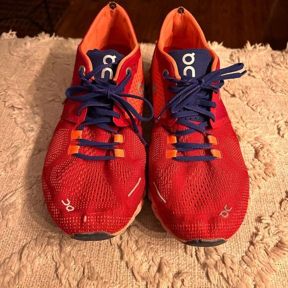 On Running Red and Orange Women's Sneakers - Picture 8 of 8